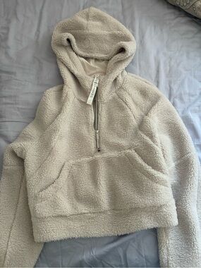 Lululemon Cozy Sherpa Half-Zip Hoodie - Cream